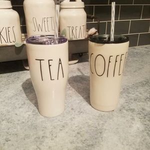 Homemade custom tumblers and coasters.